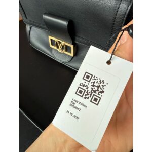 Louis Vuitton Black Leather Dauphine Handbag - Image 13